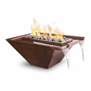 Nile Hammered Copper Square Fire & Water Bowl