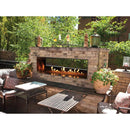 Empire | Carol Rose 48" Manual Control, 55K/35K BTU Outdoor Linear See-Thru Fireplace