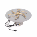 The Outdoor Plus Round Flat Pan With Brass Triple 'S' Bullet Burner
