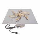 The Outdoor Plus Square Flat Pan With Brass Triple 'S' Bullet Burner