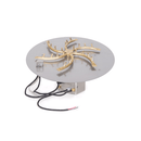 The Outdoor Plus Round Flat Pan With Brass Triple 'S' Bullet Burner