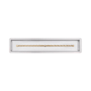 The Outdoor Plus Rectangular Drop-in Pan With Brass Linear Bullet Burner