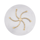 The Outdoor Plus Round Flat Pan With Brass Triple 'S' Bullet Burner