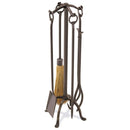 Pilgrim 31" 4-Piece Vintage Iron Craftsman Fireplace Tool Set