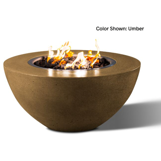 Slick Rock | Concrete Oasis Round Fire Bowl with Electronic Ignition 34"