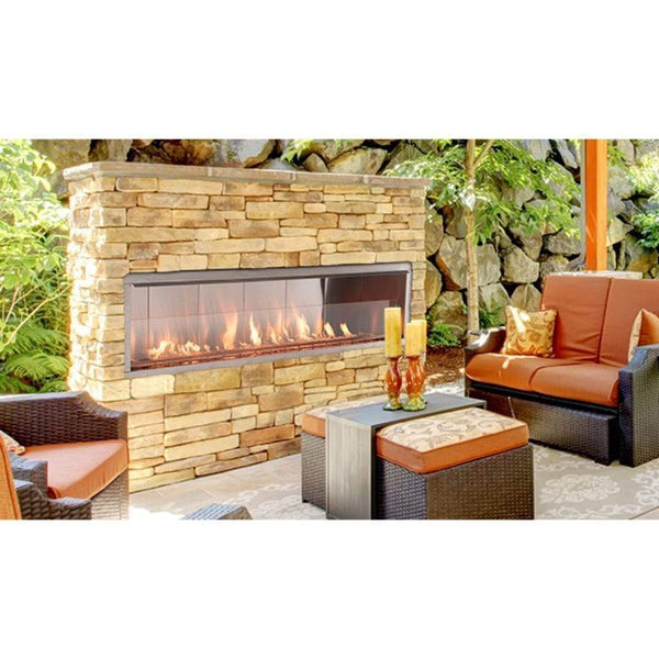 Superior VRE4636 LED Lighting Outdoor 36 Inch Contemporary Ventless Fireplace