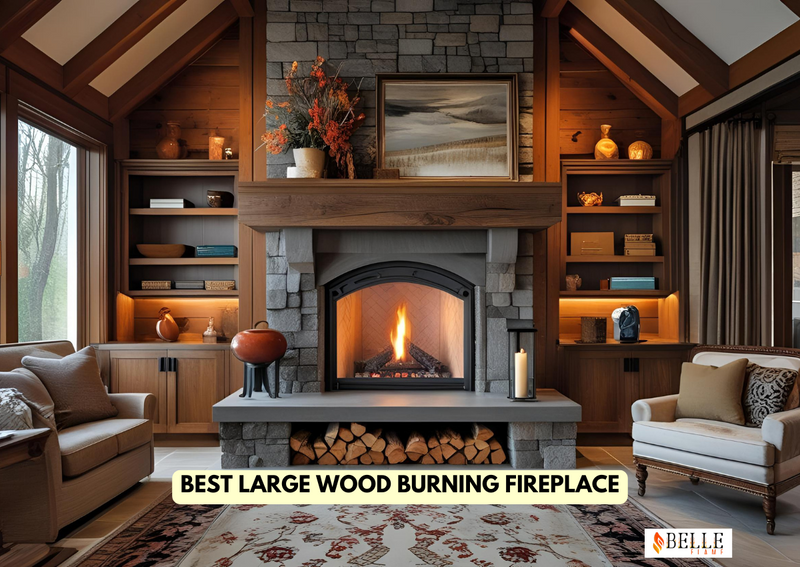 Best large wood burning fireplace
