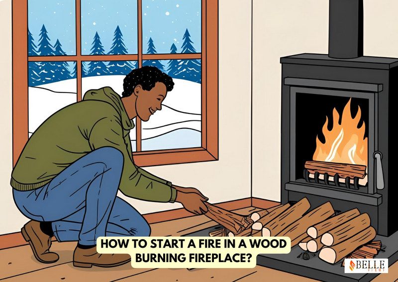 How to Start a Fire in a Wood Burning Fireplace?