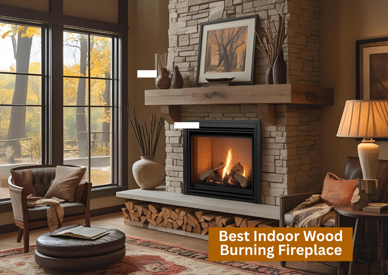 Indoor Wood Burning Fireplace