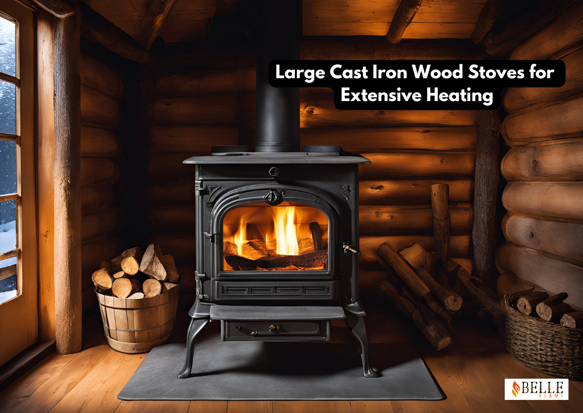 Large Cast Iron Wood Stoves for Extensive Heating