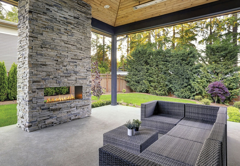 outdoor electric fireplace