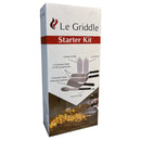 Le Griddle Stainless Steel Starter Kit with Spatulas, Tongs & Bottles