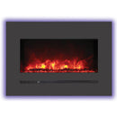 Sierra Flame 34 Inch Linear Wall Mount Electric Fireplace WM-FML-34-4023-STL
