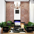 Amantii 30 Inch Tru-View Slim Smart Indoor Outdoor 3 Sided Electric Fireplace