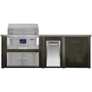 Haven 96-Inch Outdoor Kitchen Island with 36-Inch Pellet Grill, Trash Drawer & Smart Drop Pellet Feed