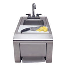 Alfresco 14-Inch Outdoor Rated Prep And Wash Sink w/ Towel Dispenser