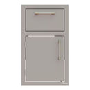 Alfresco 17-Inch Stainless Steel Left-Hinged Soft-Close Door & Drawer Combo