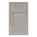 Alfresco 17-Inch Stainless Steel Right-Hinged Soft-Close Door & Drawer Combo