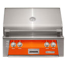 Alfresco 30" Luminous Orange Built-In Gas Grill with Rotisserie & Smoker System