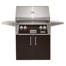 Alfresco 30-Inch Stainless Steel Freestanding Gas Grill w/ Rotisserie in Matte Jet Black