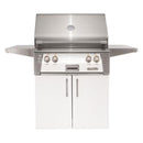Alfresco 30-Inch Stainless Steel Freestanding Gas Grill w/ Rotisserie in Matte Signal White