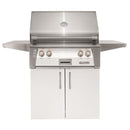 Alfresco 30-Inch Stainless Steel Freestanding Gas Grill w/ Rotisserie in Signal White