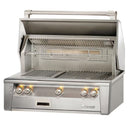 Alfresco 36" Built-In Stainless Steel Gas Grill with Rotisserie & Smoker Drawer

