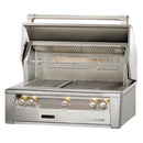 Alfresco 36-Inch Built-In Stainless Steel Gas Grill with Rotisserie, Sear Zone & Signature Taste Smoker