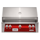 Alfresco 36" Carmine Red Built-In Gas Grill with Rotisserie, Sear Zone & Signature Smoker

