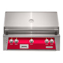 Alfresco 36" Raspberry Red Built-In Gas Grill with Rotisserie, Sear Zone & Signature Smoker