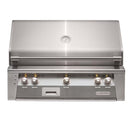 Alfresco 36" Signal Gray Built-In Gas Grill with Sear Zone, Rotisserie & LED Control Panel

