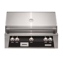 Alfresco 36" Matte Jet Black Built-In Gas Grill with Rotisserie & Smoker Drawer
