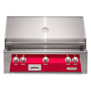 Alfresco 36" Raspberry Red Built-In Gas Grill with Rotisserie & Smoker Burner