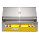 Alfresco 36" Traffic Yellow Built-In Gas Grill with Rotisserie & Smoker Burner