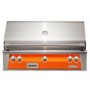Alfresco 42" Luminous Orange Built-In Gas Grill with Rotisserie, Sear Zone & Smoker