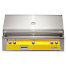 Alfresco 42" Traffic Yellow Built-In Gas Grill with Rotisserie, Sear Zone & Smoker Drawer

