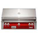 Alfresco 42" Carmine Red Built-In Gas Grill with Rotisserie, Smoker & EZ-Lift Hood

