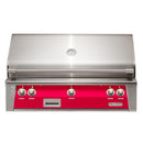 Alfresco 42" Raspberry Red Built-In Gas Grill with Rotisserie, Smoker & EZ-Lift Hood

