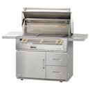 Alfresco 42-Inch Stainless Steel Freestanding Gas Grill w/ Refrigerated Cart, Rotisserie & Sear Zone