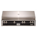 Alfresco 56" Built-In Stainless Steel Gas Grill in Jet Black with Rotisserie, Sear Zone & Smoker Drawer