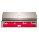 Alfresco 56" Built-In Stainless Steel Gas Grill in Raspberry Red with Rotisserie & Sear Zone

