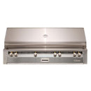 Alfresco 56" Built-In Stainless Steel Gas Grill in Signal Gray with Rotisserie, Sear Zone & Smoker System