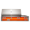 Alfresco 56" Luminous Orange Built-In Gas Grill with Rotisserie, Sear Zone & Side Burner

