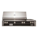 Alfresco 56" Matte Jet Black Built-In Gas Grill with Rotisserie, Sear Zone & Side Burner