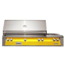 Alfresco 56" Traffic Yellow Built-In Gas Grill with Rotisserie, Sear Zone & Side Burner
