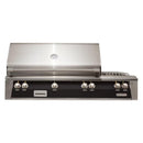 Alfresco 56" Deluxe Built-In Gas Grill with Rotisserie & Side Burner in Jet Black