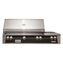 Alfresco 56" Deluxe Built-In Gas Grill with Rotisserie, Side Burner & LED Controls in Matte Jet Black

