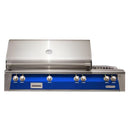 Alfresco 56" Deluxe Built-In Gas Grill with Rotisserie, Side Burner & Smoker in Ultramarine Blue


