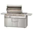 Alfresco Deluxe 56-Inch Stainless Steel Freestanding Gas Grill w/ Rotisserie, Side Burner & Sear Zone