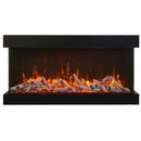 Amantii Tru-View XL XT 40" Three-Sided Indoor/Outdoor Electric Fireplace with Multi-Color Flames